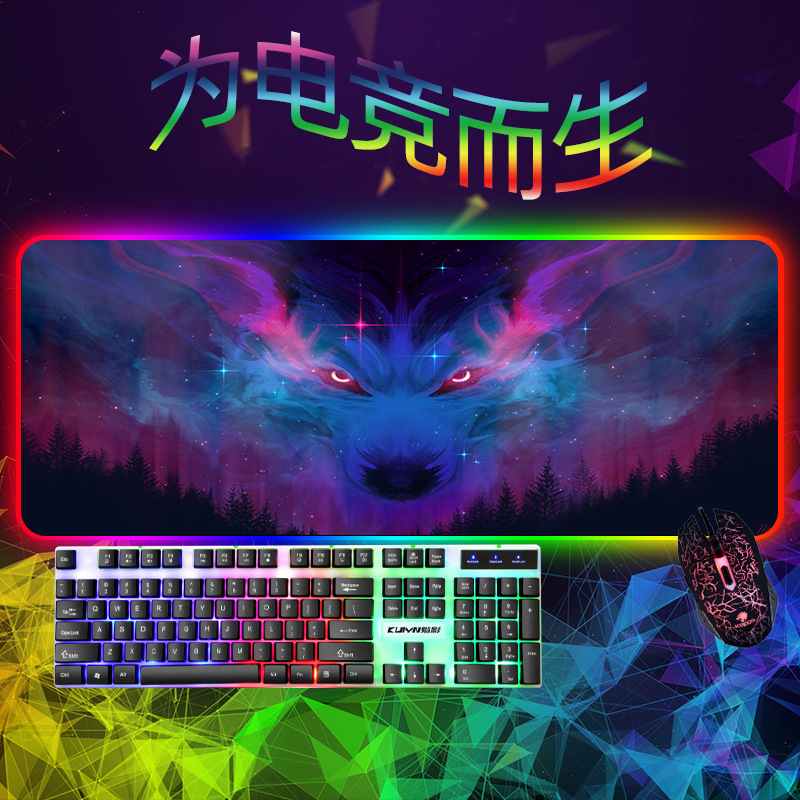 게임 게임 게임 rgb 빛난 mousepad 주문품 더 두꺼운 쥐 패드 증거 근원 머리 공장 최고 큰 쥐 패드