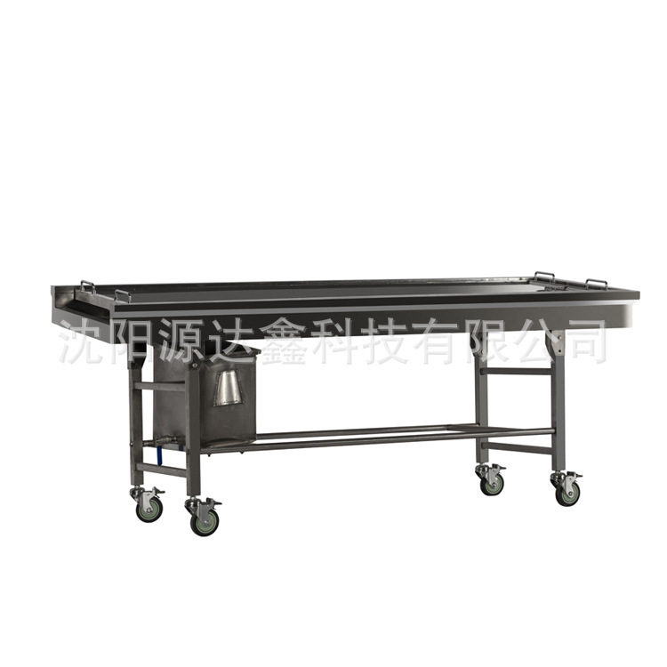 Body transporter, stainless steel autopsy table, morgue