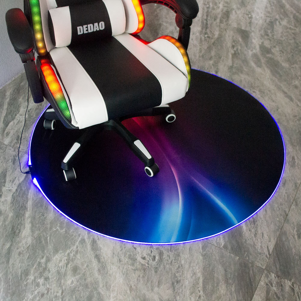 RGB luminous play pads, USB interfaces, electric rolling chair floor protection pads, skit protection.