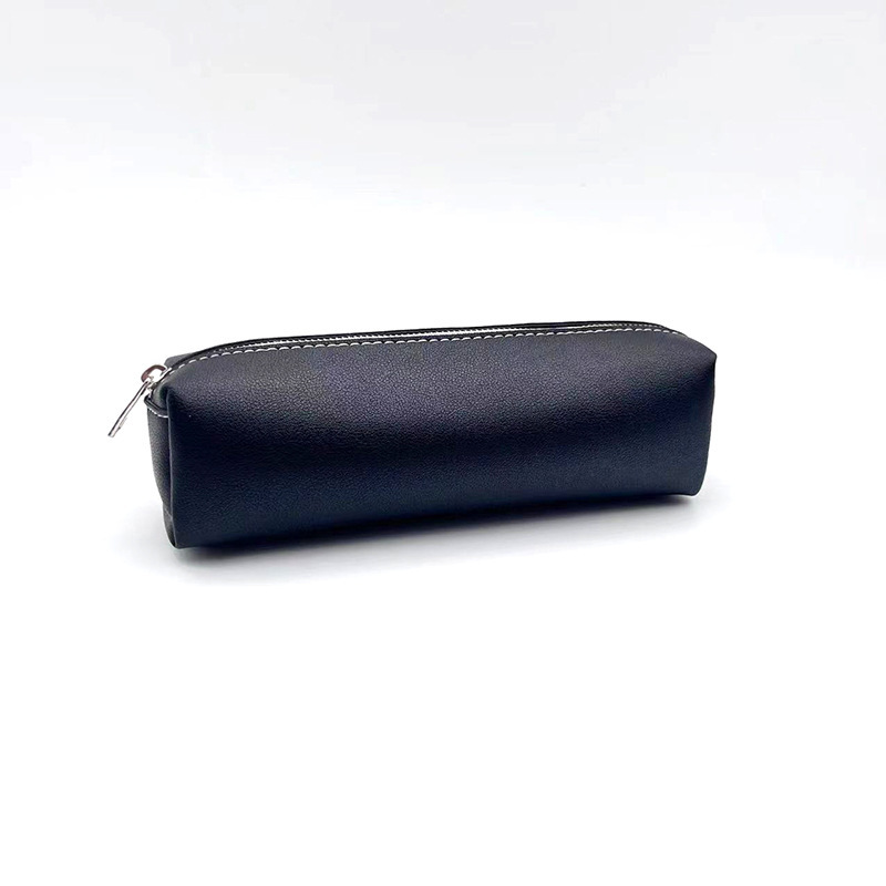 A pencil bag and stationery box for Amazon-exploited students, long pen bags, pup leather, large-capacity makeup brush bag