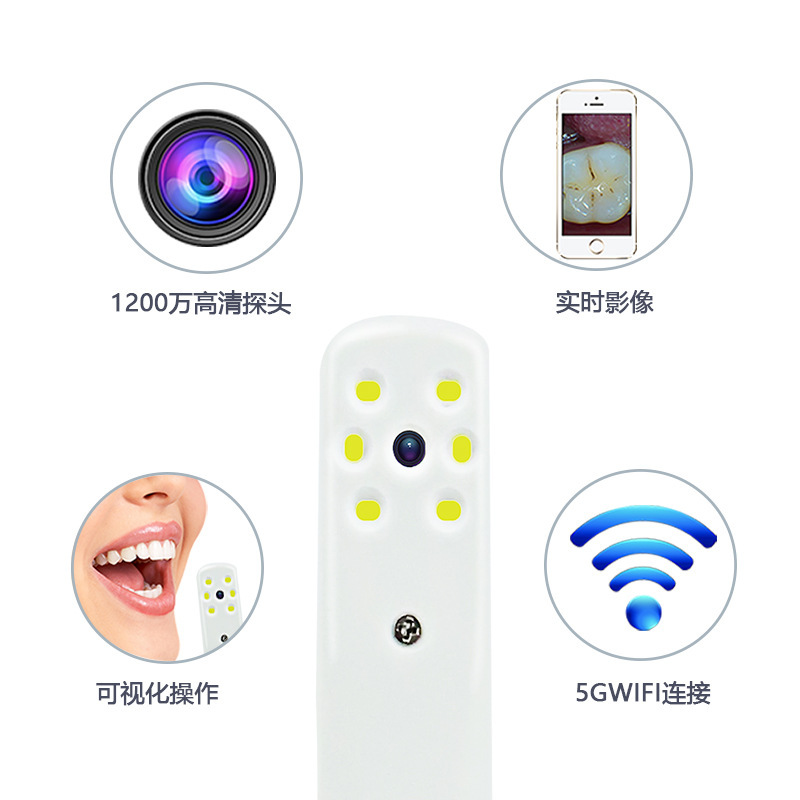 Kính nội soi WiFi, ống nội soi răng, ống nội soi răng, ống kính răng sạch sẽ.