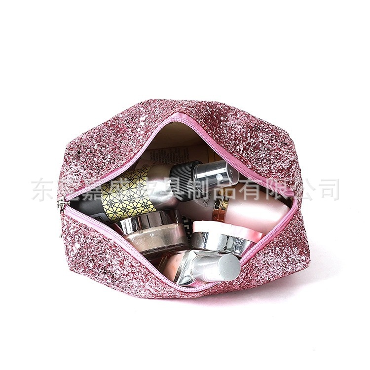 Good-quality, high-capacity cosmetics bag.