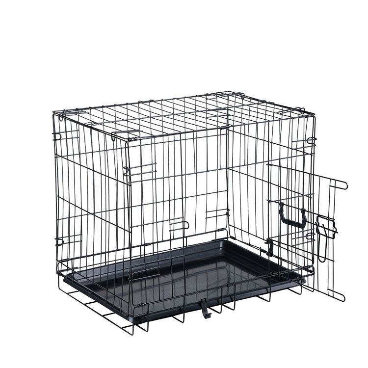 可折叠狗笼狗笼子加粗宠物铁丝笼折叠猫笼小型犬Folding  Dog cag