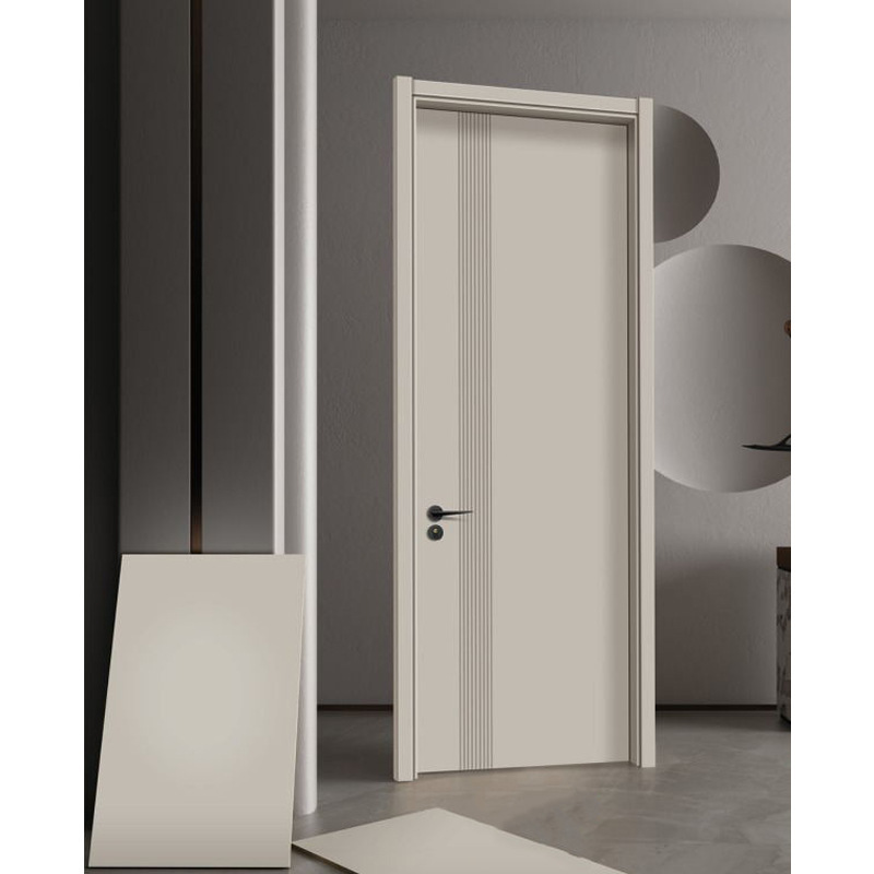 A white, green silent room door with a small luxurious door set for a door.