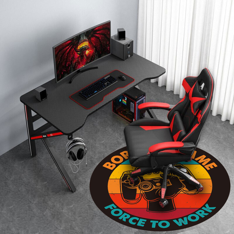 [Both Sold] Cross-border video game mat, video game chair floor protection pad.