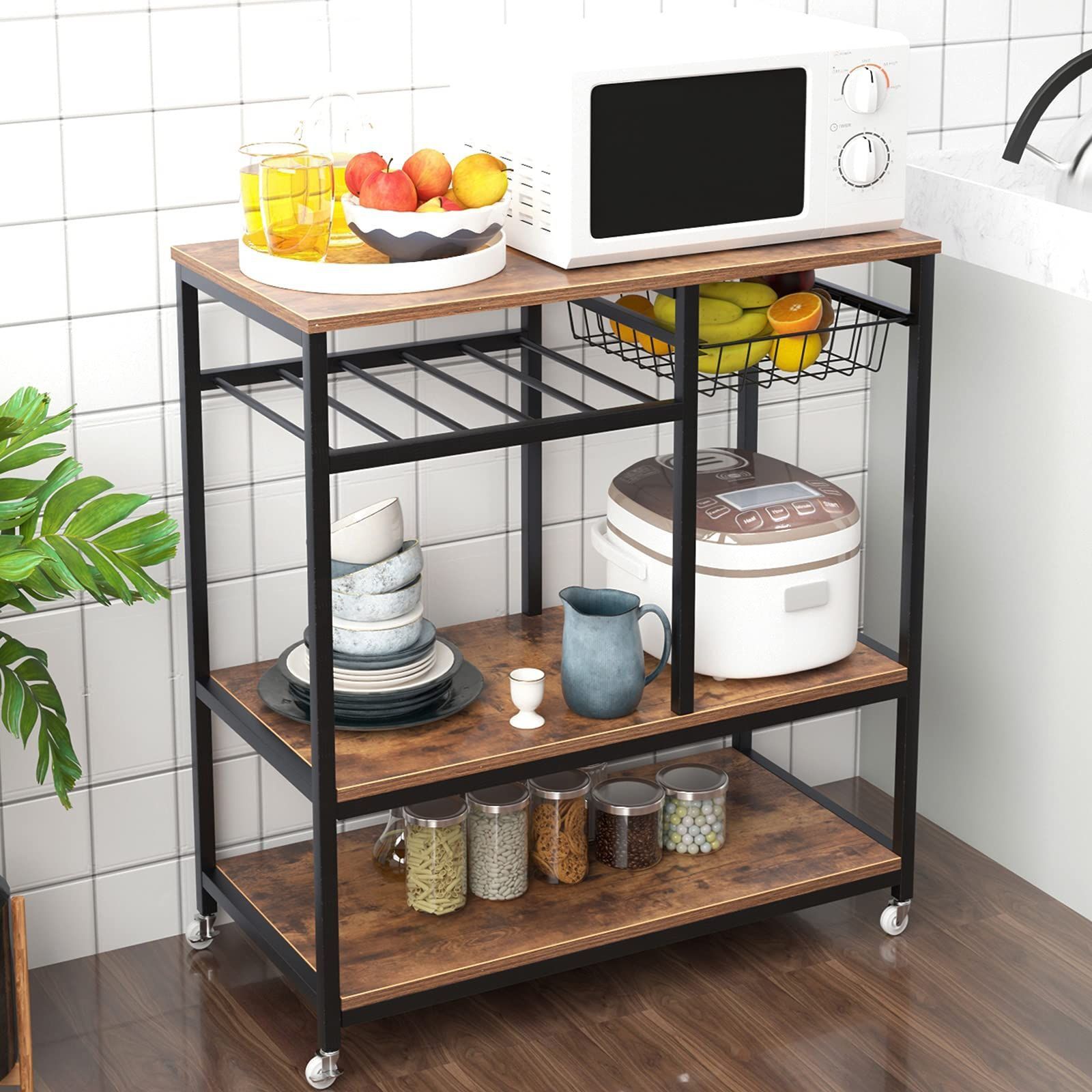 It's a direct sale, a kitchen cart belt, a rolling bar on the shelf.