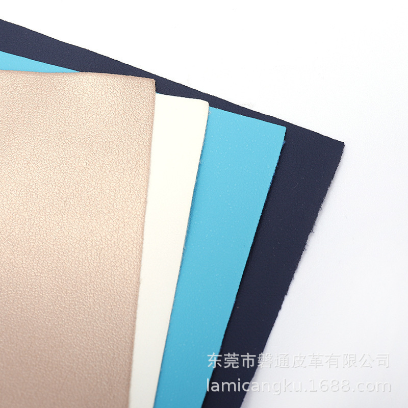 A large supply of PU-skin fabric, notebook leather, box wrappers.