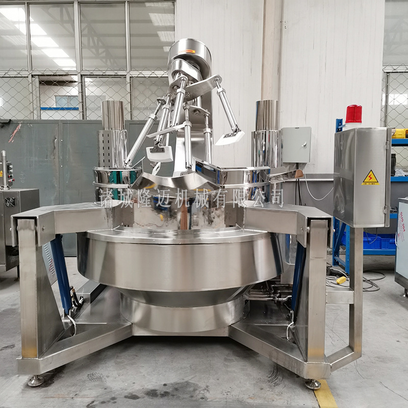 Một cái chảo lớn, một cái chảo 6 cái, một cái nồi nóng, một hỗn hợp nước sốt cay.