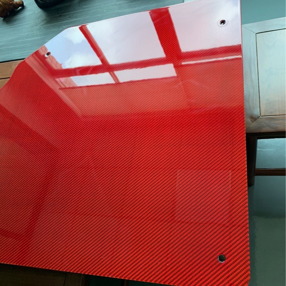 Plant processing of 3k of high-quality, colour-based, colour-colored carbon fibreboard carbon plates