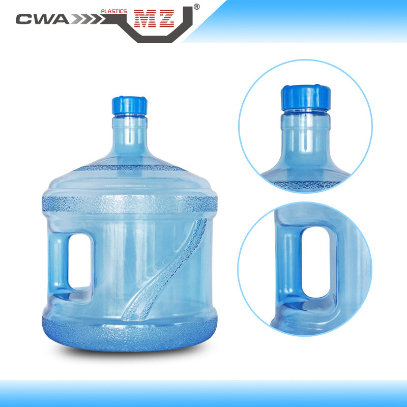 With 11.3 litres of conch in thick PC hand, transparent blue PC water drums carrying water storage drums