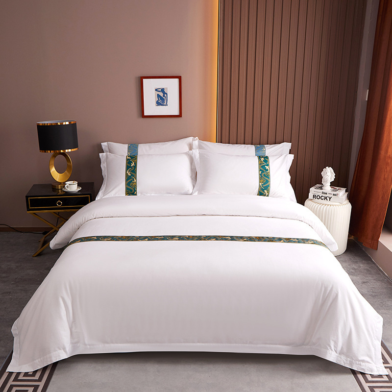 Five-star hotel bed supplies, pure cotton, four sets of 60 people's accommodations.