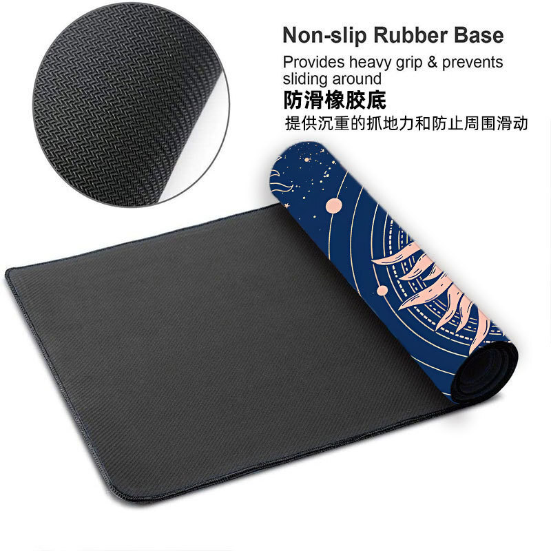 波西米亚风跨境爆款鼠标垫超大亚马逊太阳月亮桌垫俄罗斯mousepad