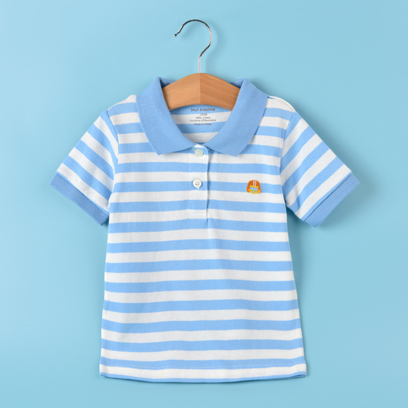 Children's short-sleeve POLO shirts, boys' and girls' shirts, t-shirts, t-shirts.