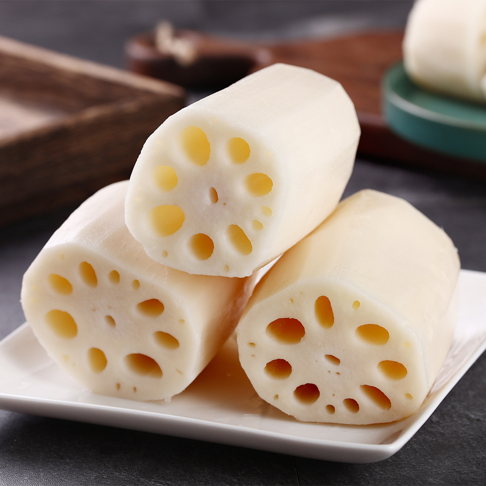 Sliced pellets can be cut in slices and cut in the form of a wholesale supply from a commercial fresh Lotus factory.