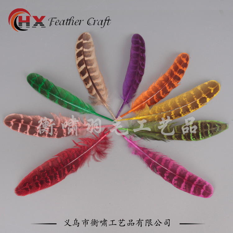 Supply, high-quality chicken nest, 10-15 cm, colored pheasant feathers, natural feather wholesale.