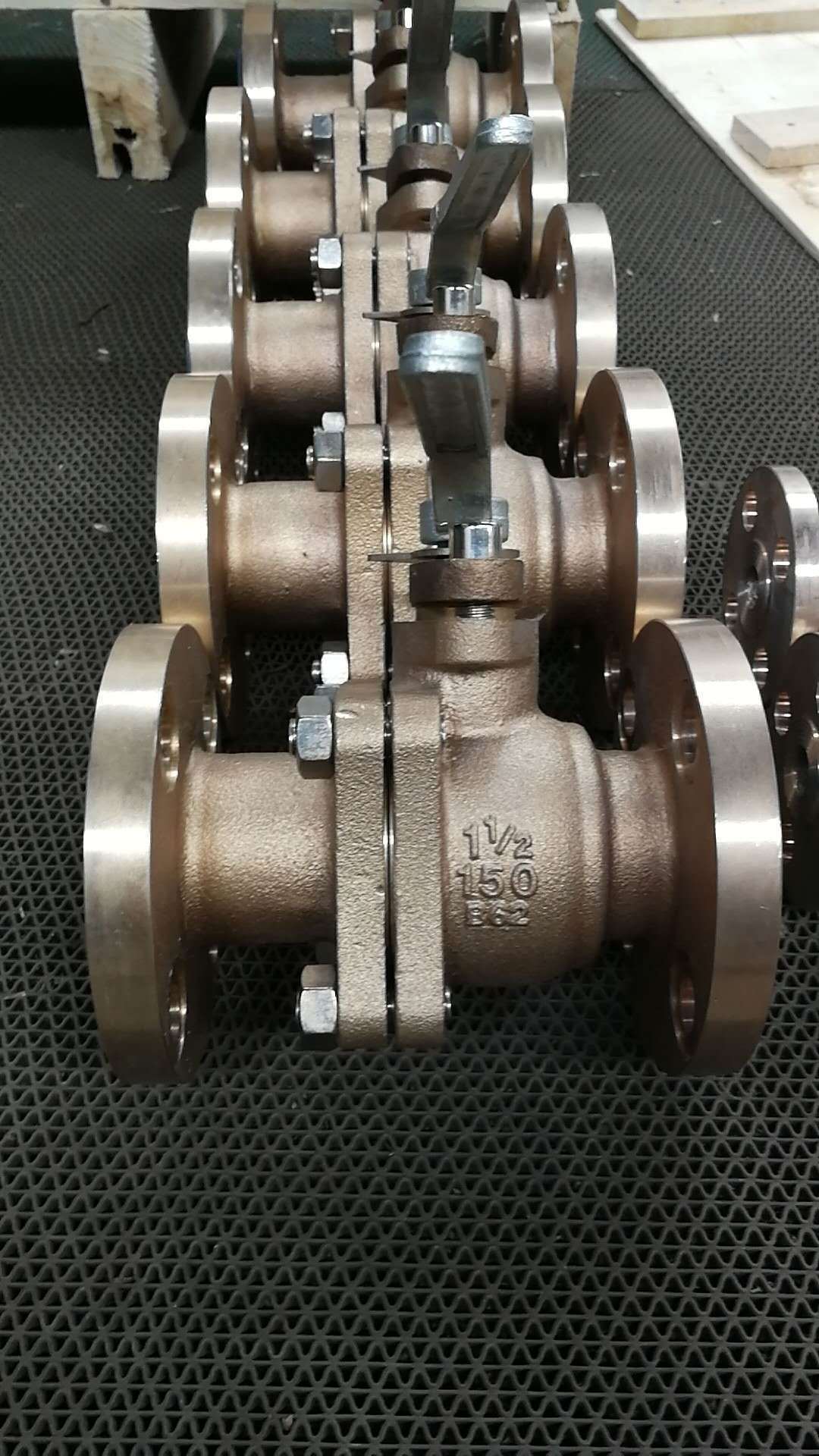 The French-coated copper ball valve.