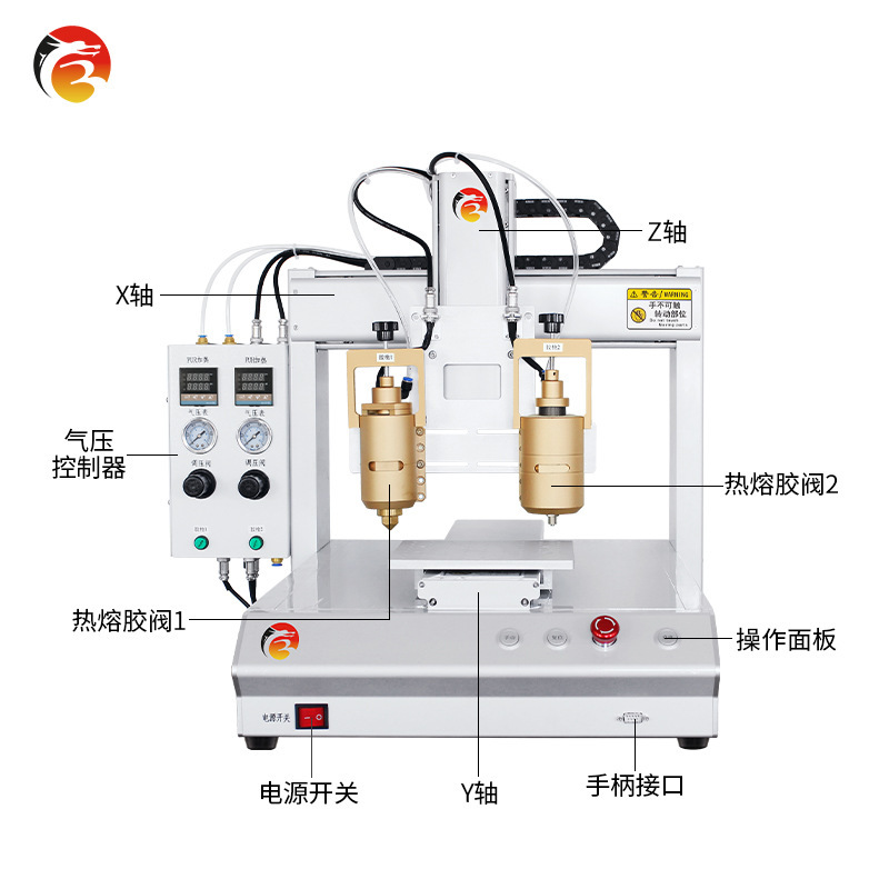 Desktop-based ATM Silicon-Cyclastic epoxy epoxy resin-pumper, double-head thermo-Cyclastic-Cystal.