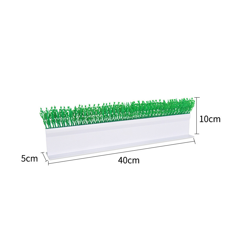 超市仿真草生鲜隔断装饰草冷风柜水果分隔草猪肉托盘分隔栏