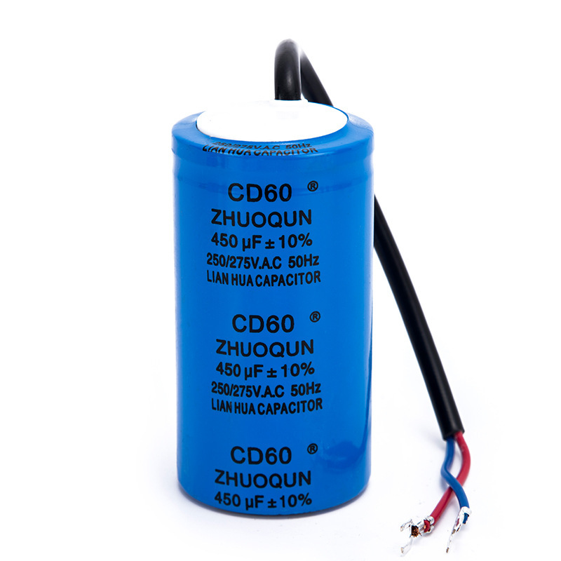 The plant supplied the CD60 power exchange motor starter capacitor 200uF 450V water pump motor running capacitor.