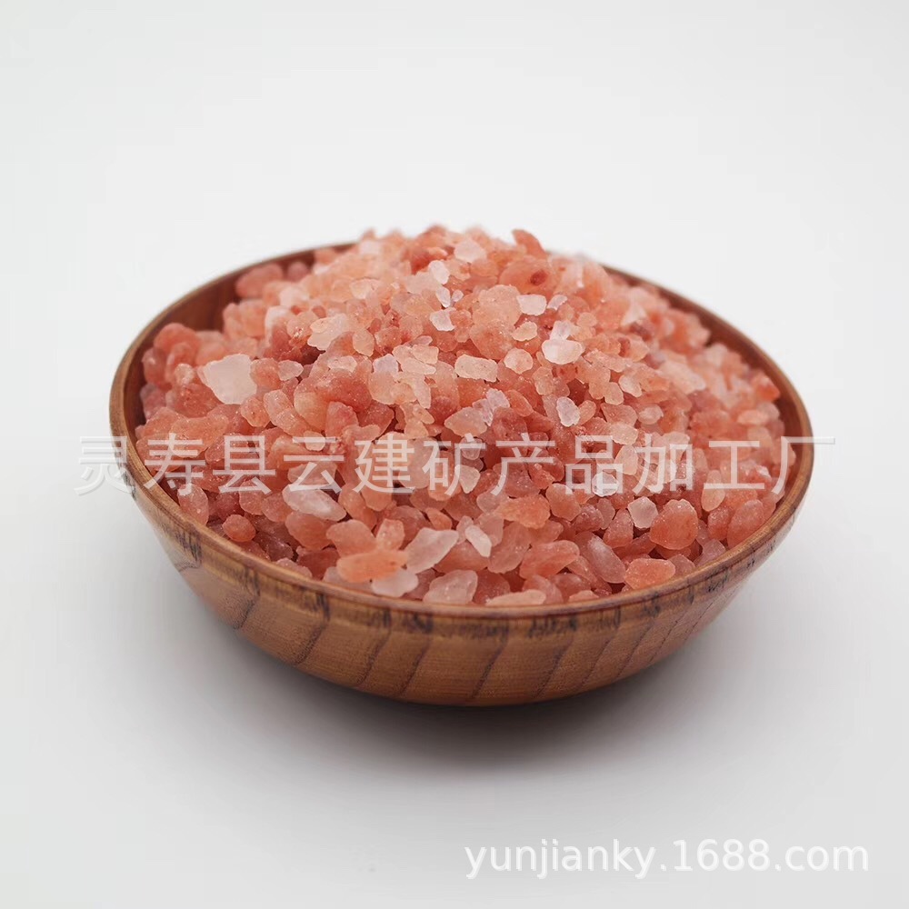 Supply Himalayas rock salt, roses red salt salt grain salt mineral salt sea salt hotly powdered with salt.