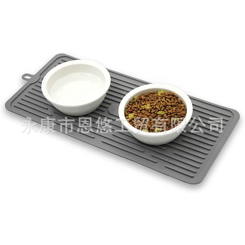 硅胶沥水垫厨房防滑隔热垫 挂孔易收纳茶杯垫桌垫