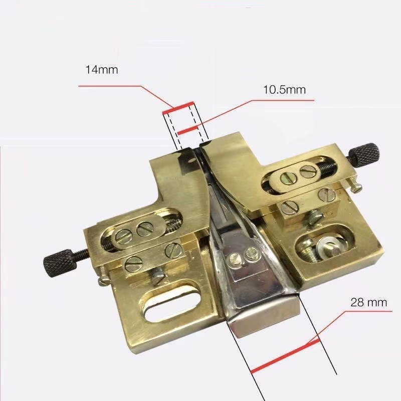 制帽机械和工具 制帽撸子 双针开缝铜撸子