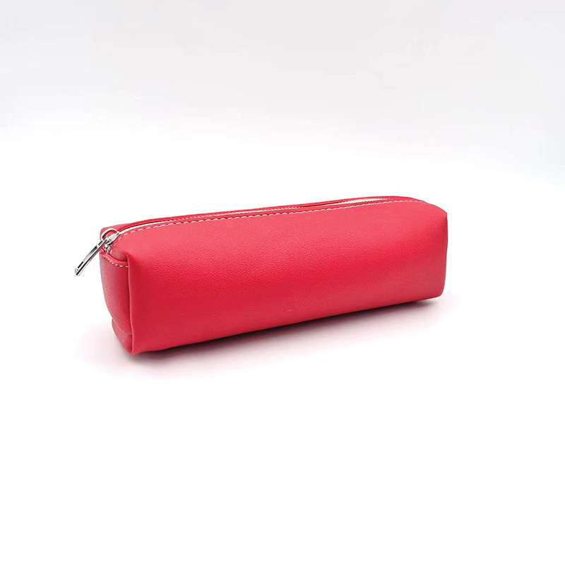 A pencil bag and stationery box for Amazon-exploited students, long pen bags, pup leather, large-capacity makeup brush bag