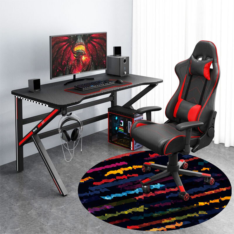 [Both Starts] Game chair mats, natural rubber computer chair pads, for hardwood floors.