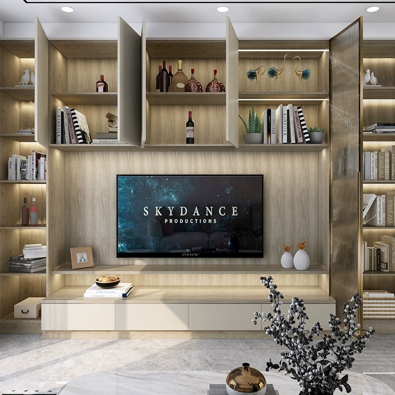 TV cupboards, cupboards, modern Chinese cabinet cabinets, television background wall