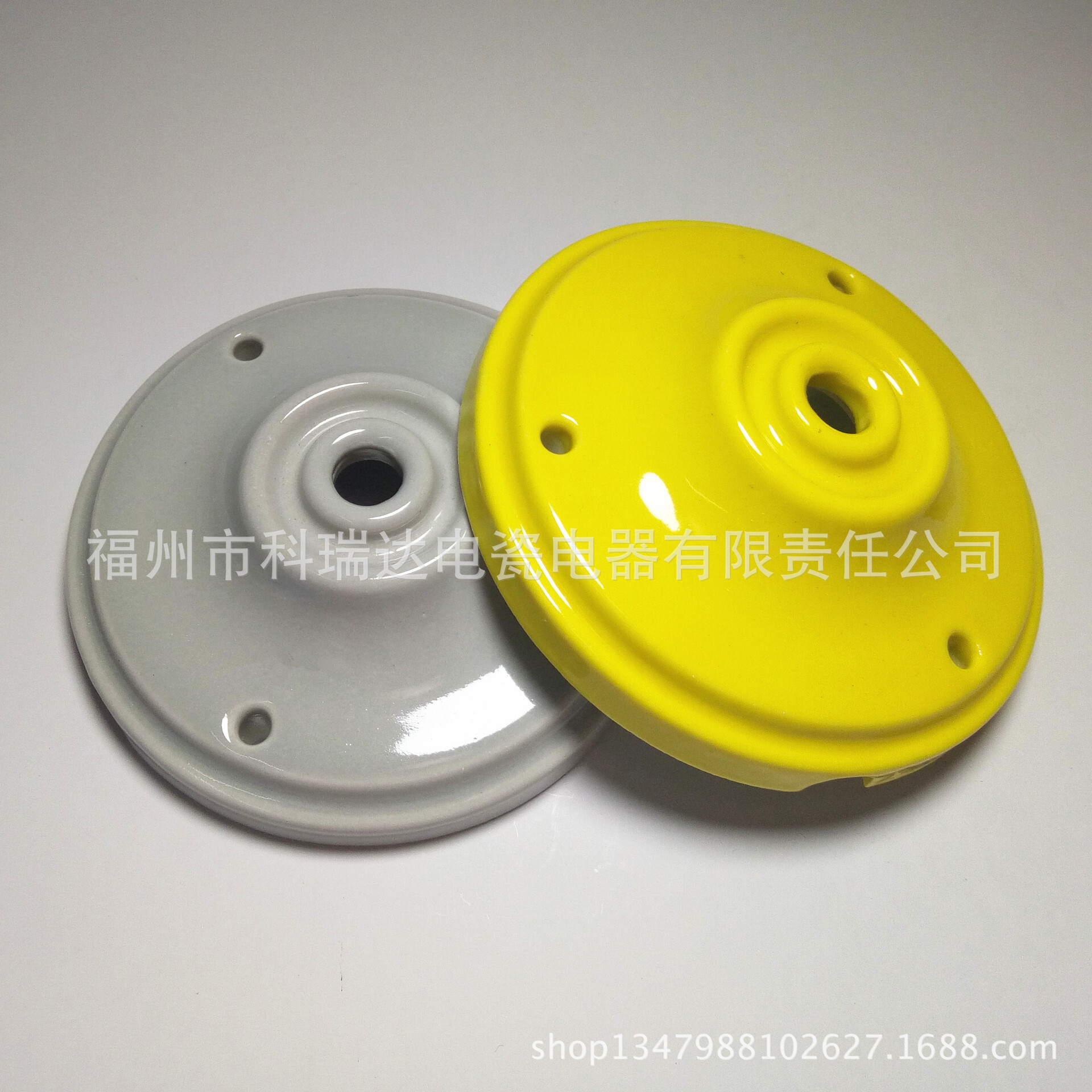 Colour ceramic suction disk, ceramic chandelier base, 105MM, walllight base.