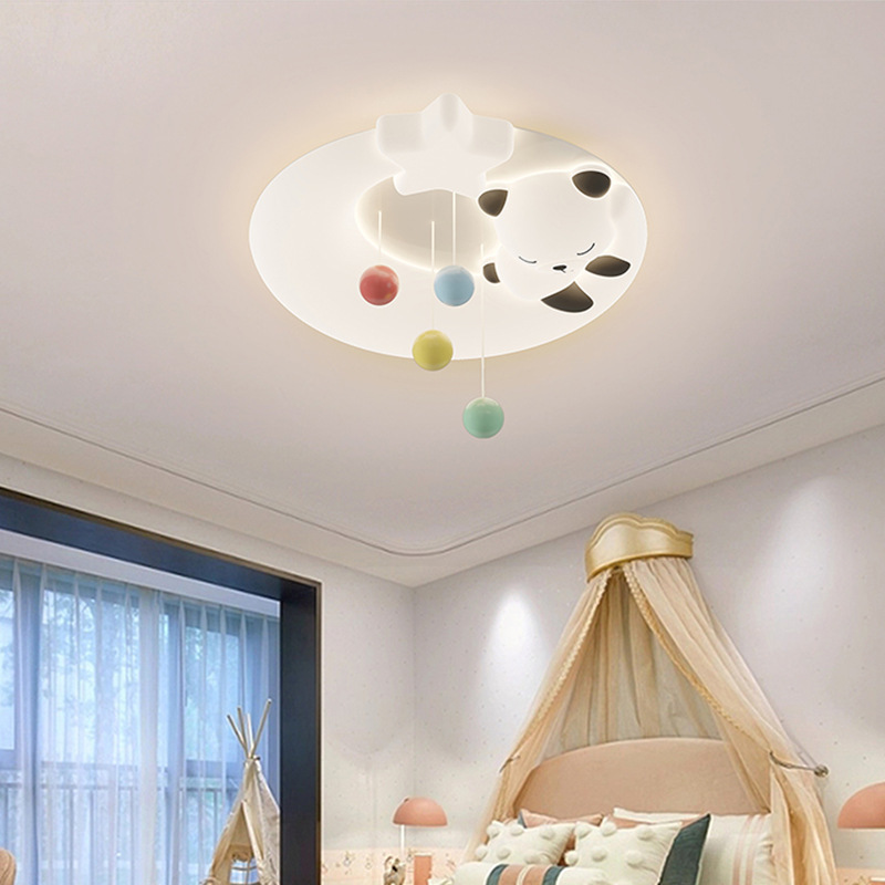 Cartoon butter-jelling toplights, modern, simple eye-protecting children's bedroom lights, creative new channels.