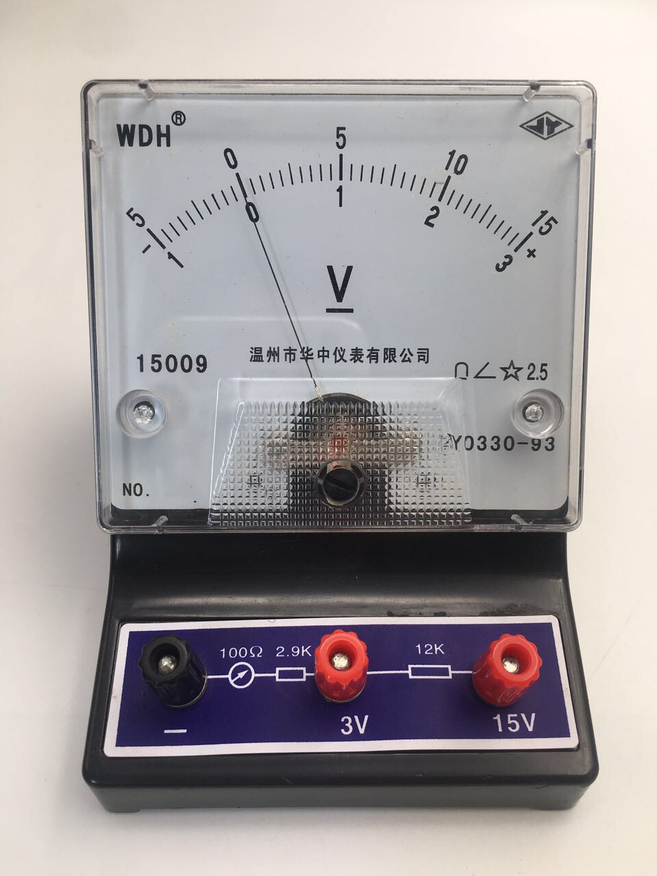 The student's voltage table 15009.