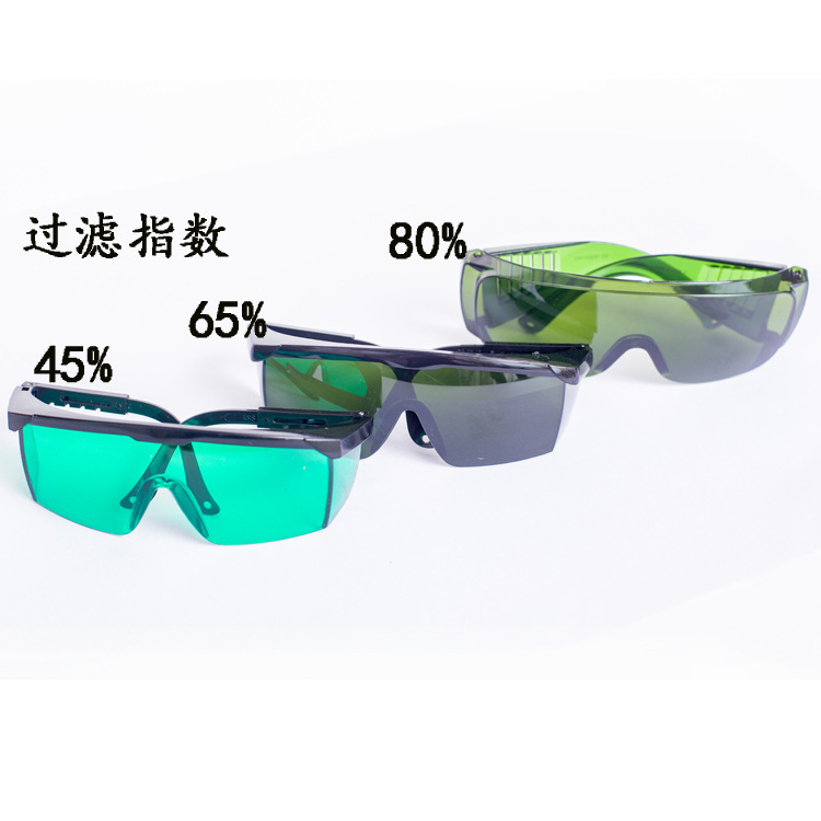 Laser protection glasses protected against red light wavelength of 650 blue light 445 blue purple light 405 nm sunproof