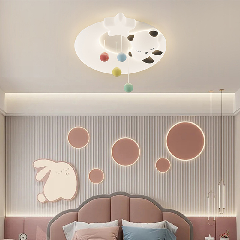 Cartoon butter-jelling toplights, modern, simple eye-protecting children's bedroom lights, creative new channels.