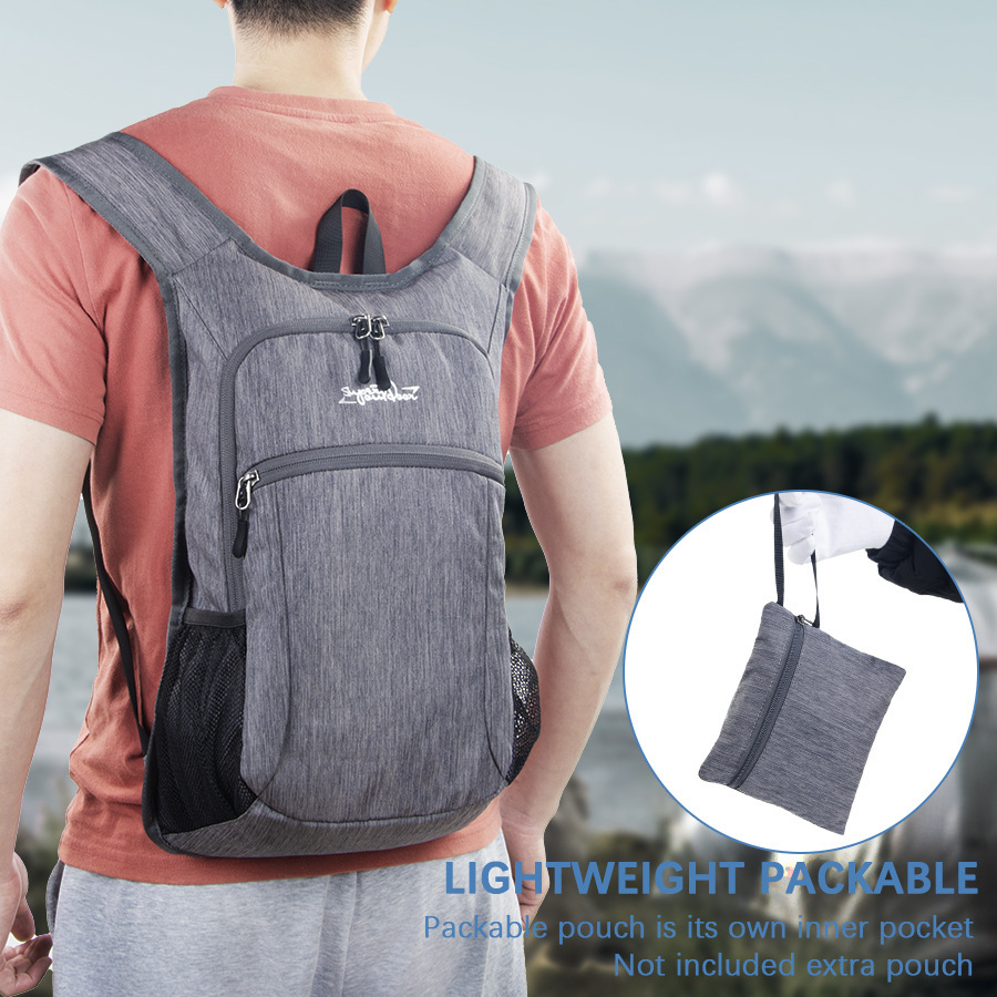 Cross-border folding of extraterrestrial handbags for men to walk and walk around with light water-proof sports backpacks