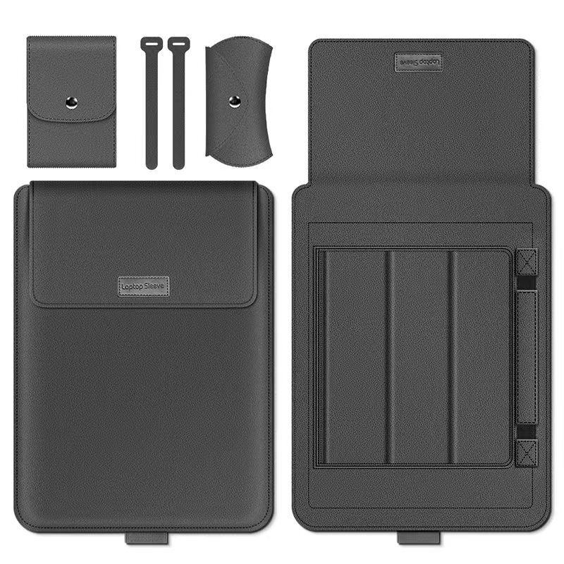 超薄通用笔记本内胆包macbook13寸支架折叠适用华为笔记本电脑包
