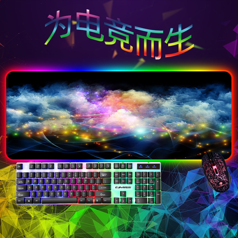 게임 게임 게임 rgb 빛난 mousepad 주문품 더 두꺼운 쥐 패드 증거 근원 머리 공장 최고 큰 쥐 패드