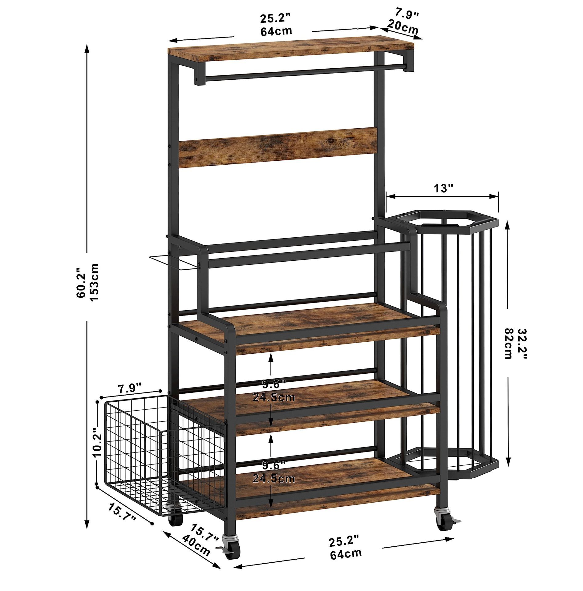 Home gym collection racks, gym stores (with hooks and wheels)