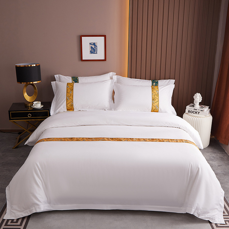 Five-star hotel bed supplies, pure cotton, four sets of 60 people's accommodations.