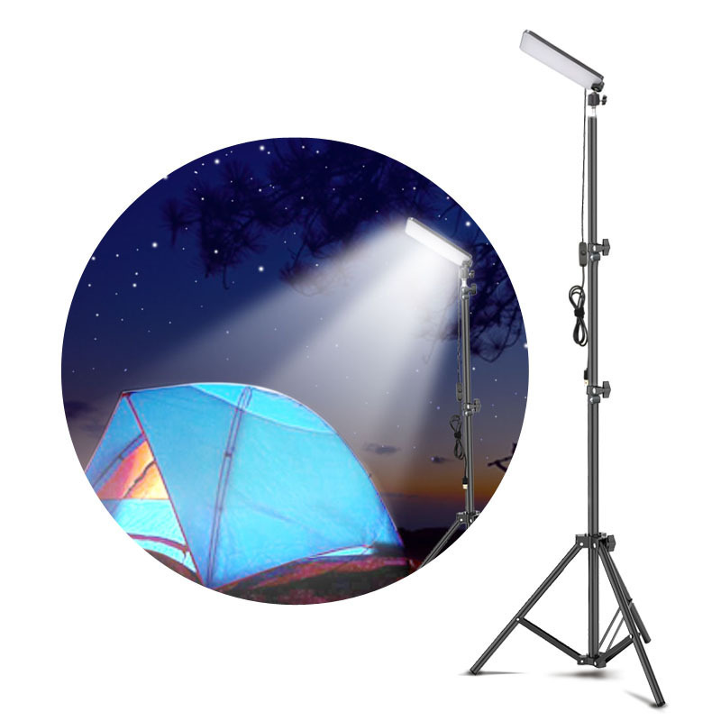 Cross-border multifunctionality leads to camping, camping lamp stand to light, and the floor light to turn towards the cloud.