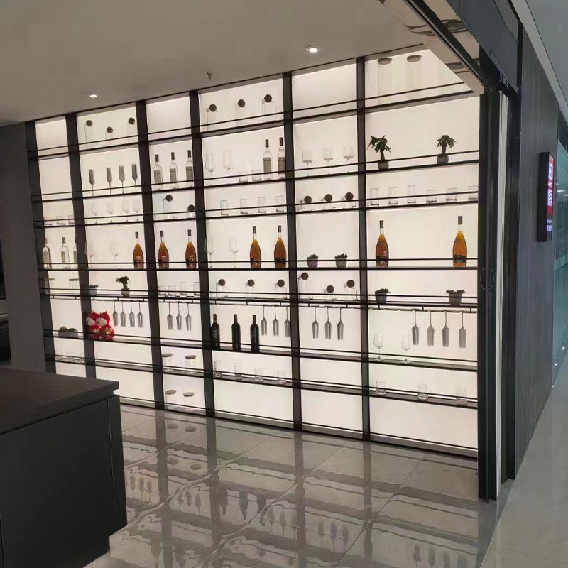 Customize the new Aluminium Alloy living room for a wall-based, multi-layered tableboard kitchen cupboard display