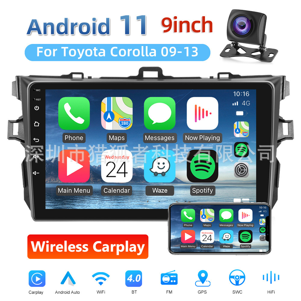 Toyota 09-13의 프레임에서 Carplay Android 용