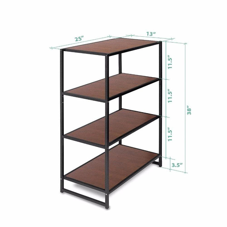 The simple living room, four floors of home-based iron storage shelf, supplied by the manufacturer.