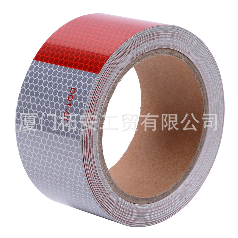 High-strength PET reflector red red-white DOT-C2 thermal retrospect vehicle sticker for cross-border reflection alerts