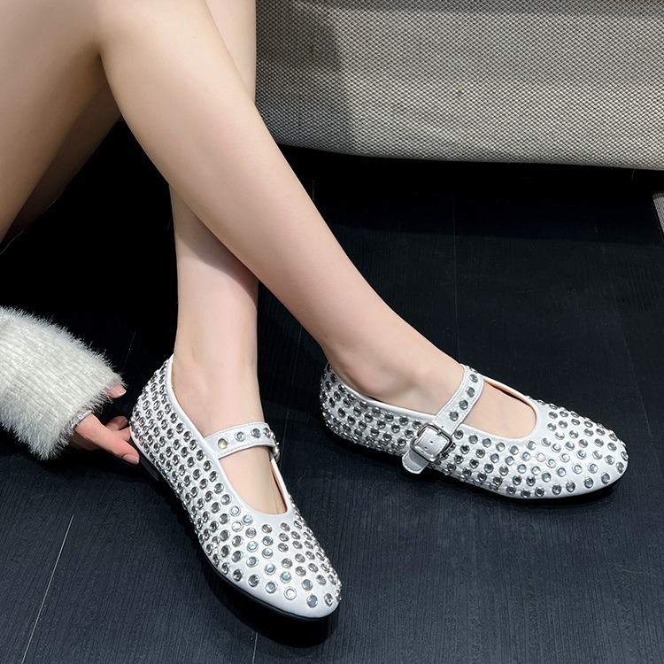 One word of nails and a soft, comfy round of Mary Jane's shoes.