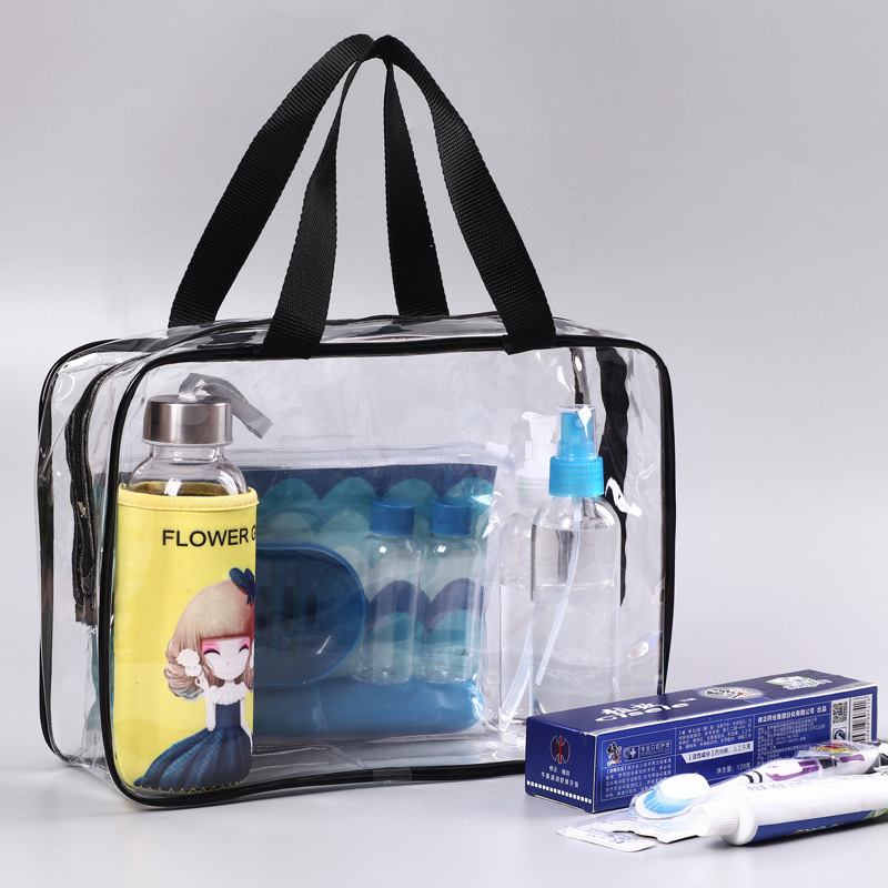 ขายโดยตรงของ pvc ล้างน้ําและถุงทําขึ้น 3 ชุดของเครื่องมือท่องเที่ยว