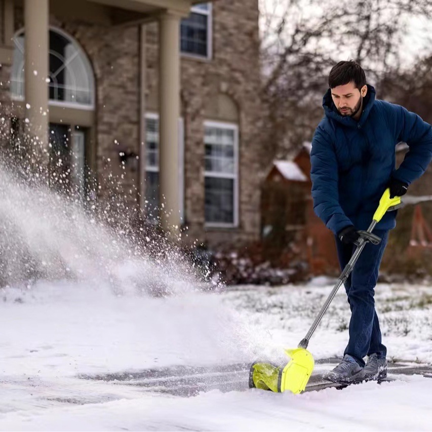 21v lithium without brush to fold snow shovels to remove light-speed snow cleaners from home