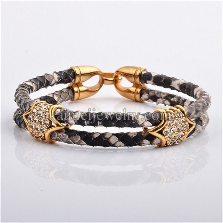 O'Malco's hot, high-quality python-coated bracelets.