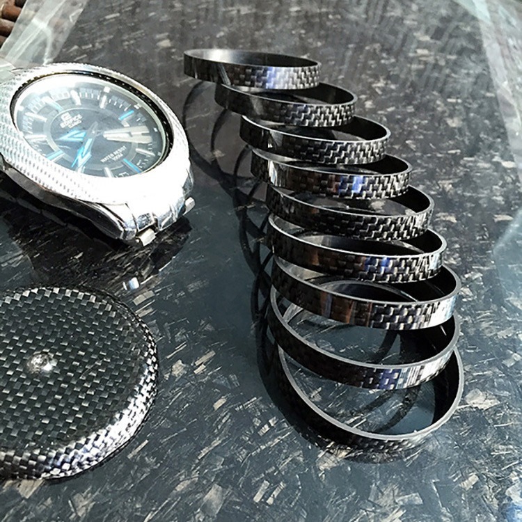 Customization of carbon-fibre watch smart-watch metal-port carbon-fibre cycle multiple-type clock-table table parts