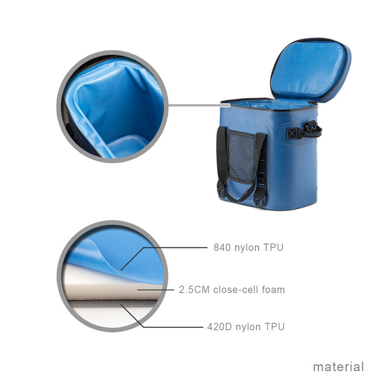 TPU는 찬 부대에 있는 집에서, 야영 얼음 팩을 가지고 가고, 먼지 40-L 픽크닉 팩을 두껍게 합니다.
